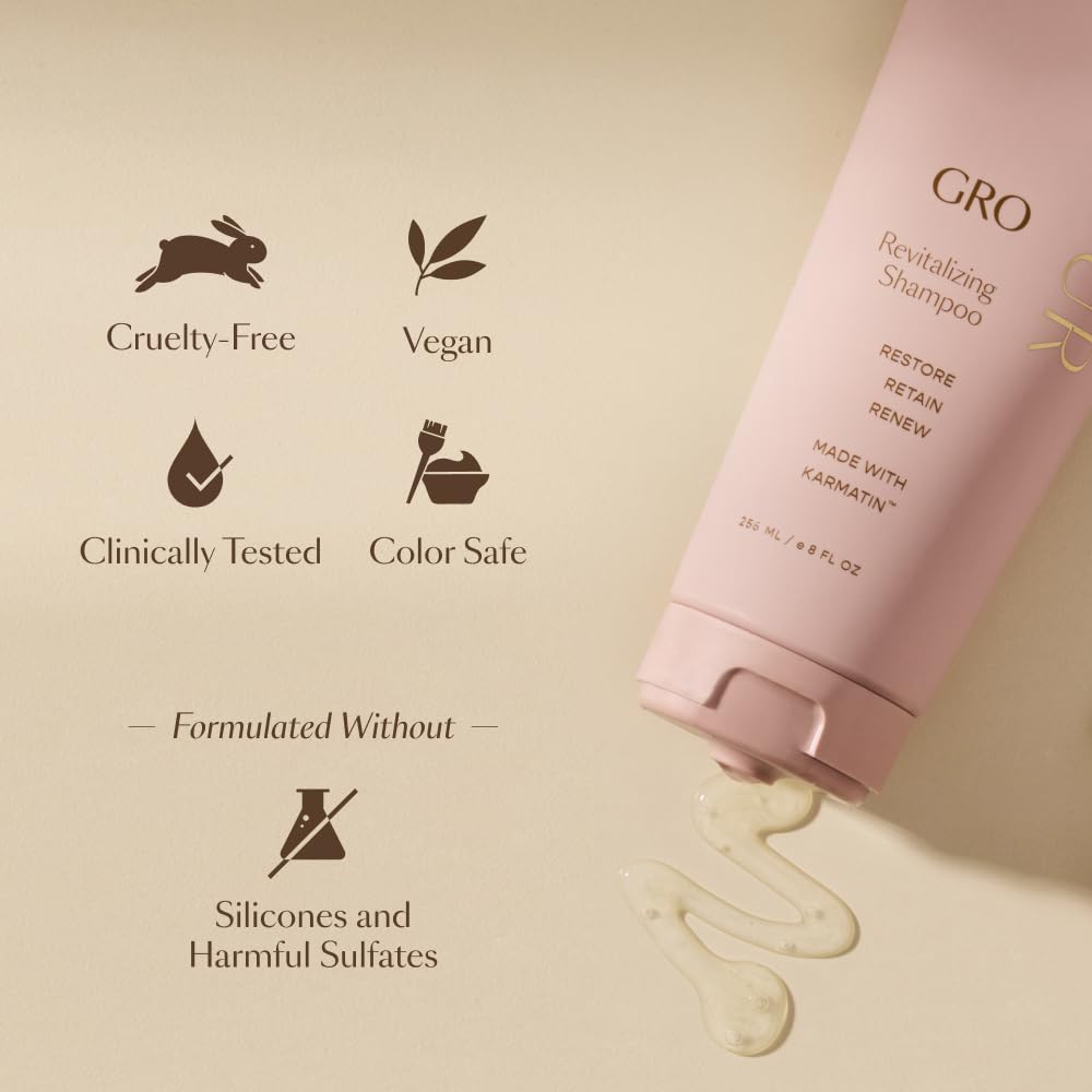 VEGAMOUR GRO Revitalizing Shampoo karmatin-keratin bond detail