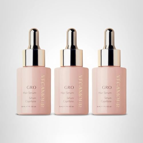 Wellness ritual scene with GRO serum on a vanity