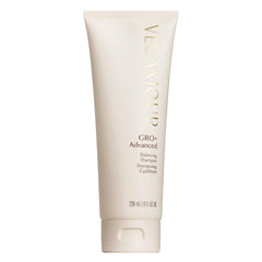 VEGAMOUR GRO+ balanced shampoo bottle on display, nourishing scalp support for thinning hair.