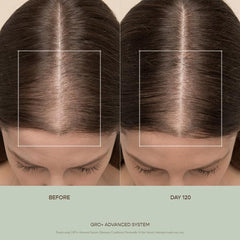 Polyphenol-rich GROActive+ blend highlighted for antioxidant protection on scalp and strands.
