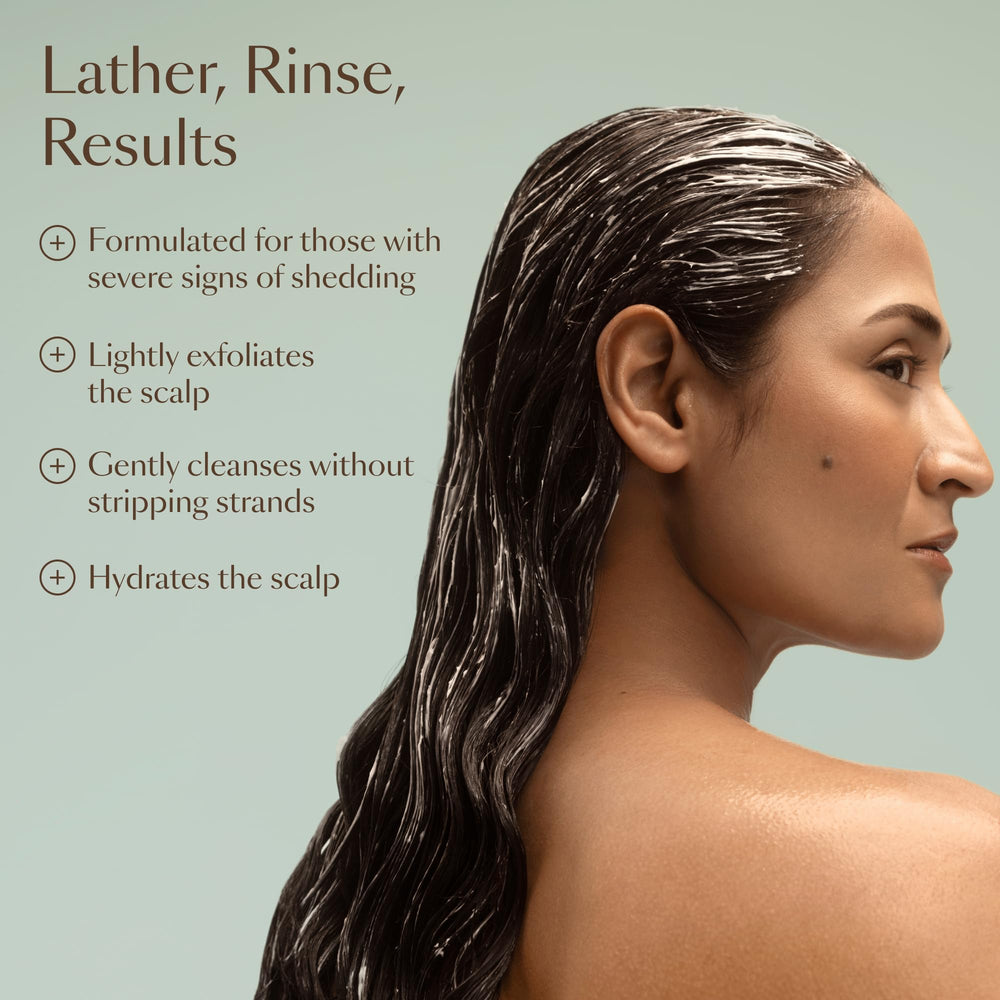 Dermatologist co-developed GRO+ system label on packaging signaling expert-backed design.