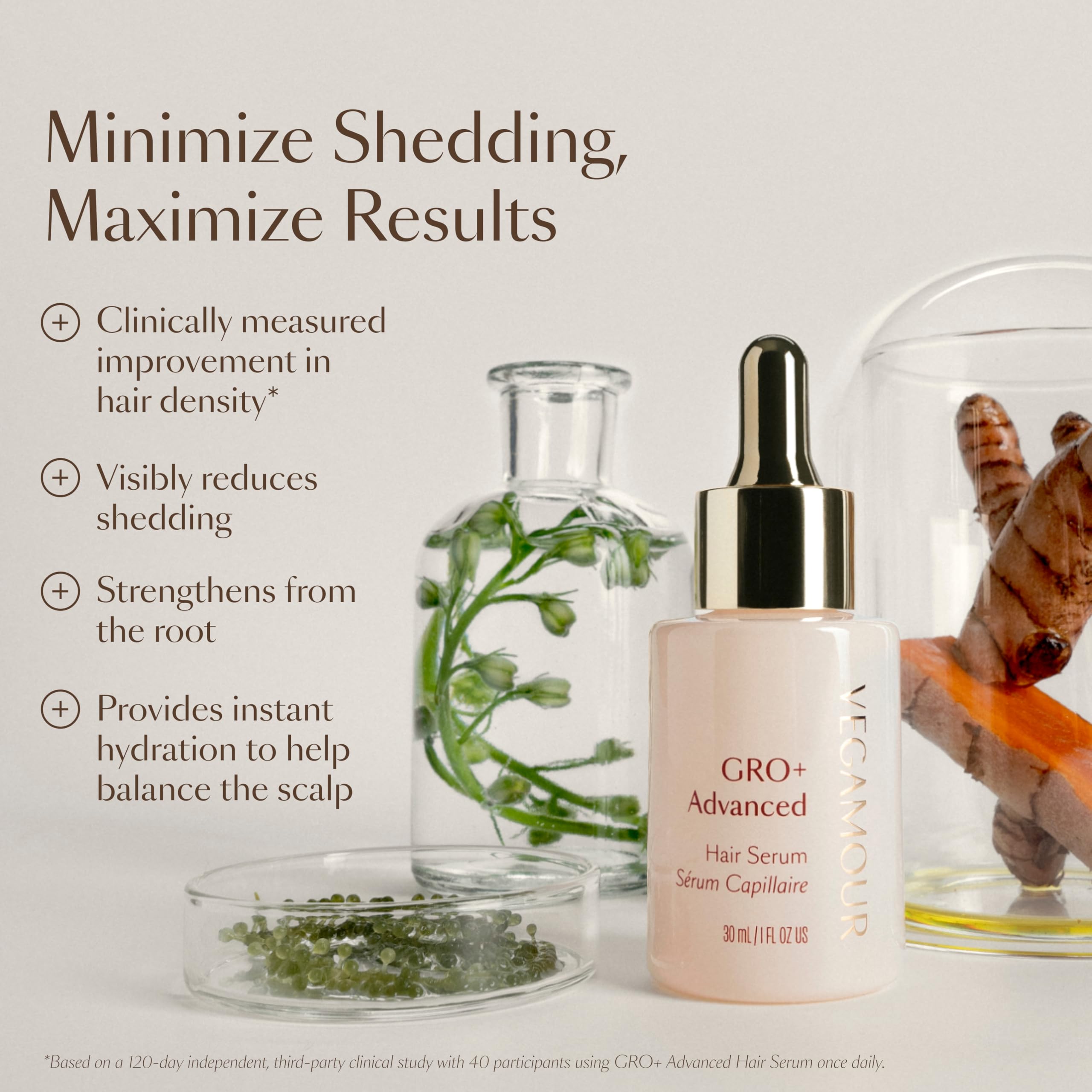 VEGAMOUR GRO+ dermatologist collaboration note signals trusted formulation