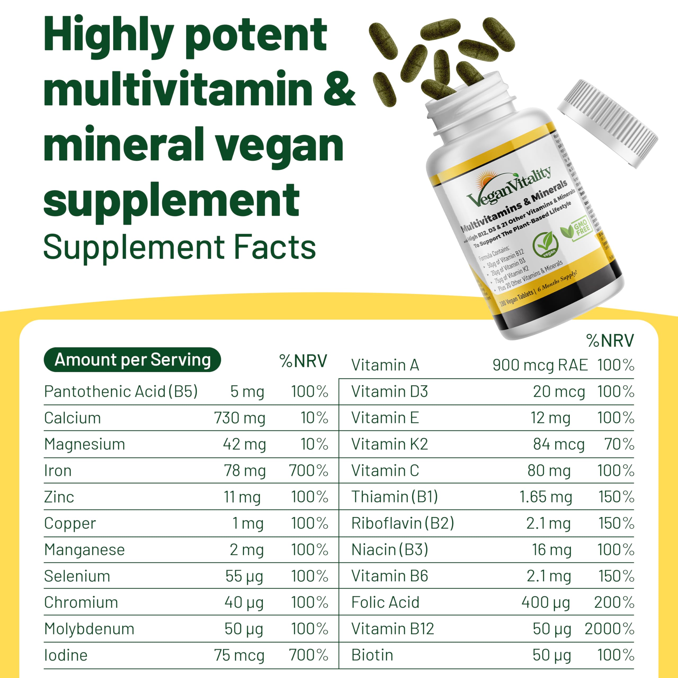 Vegan Vitality recurring order option with automatic savings