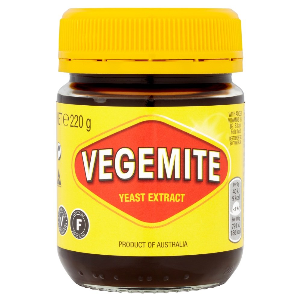 Vegemite heritage jar closeup highlighting rich umami flavor for everyday use