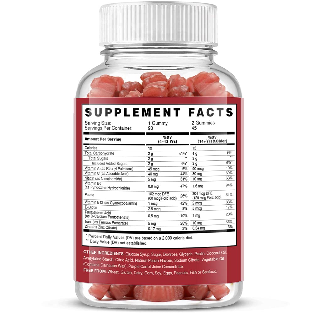 USA facility seal and production quality for VEGEPOWER iron gummies