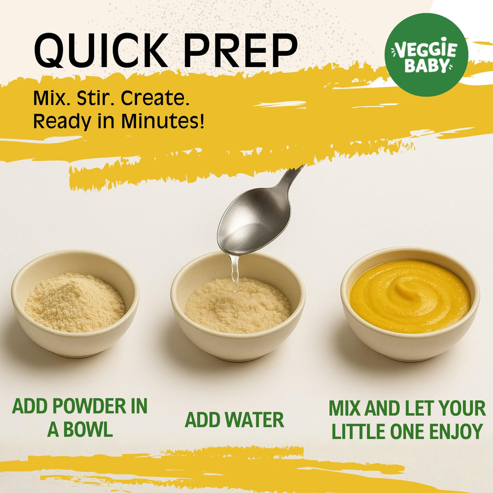 Veggie Baby mix-with-water paints create vibrant colors quickly