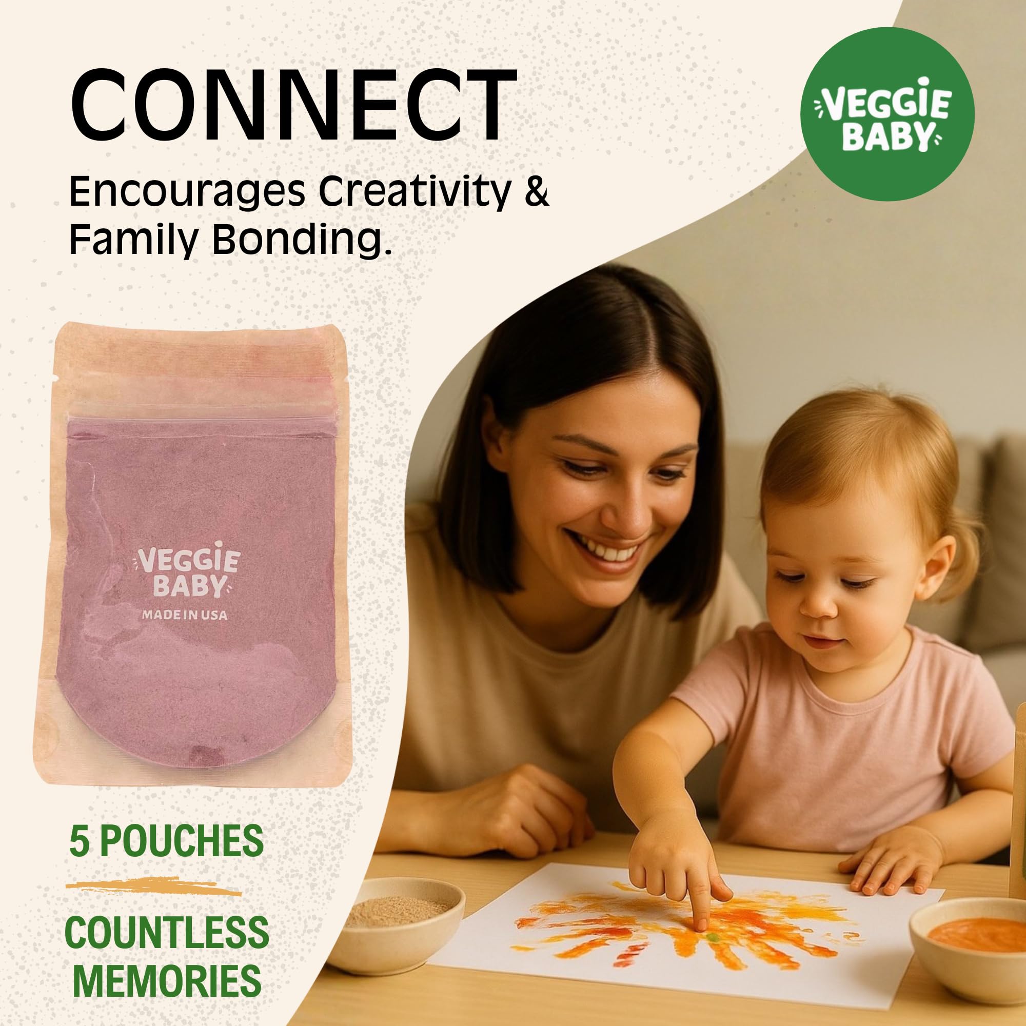 Veggie Baby washable paints wash from hands and surfaces