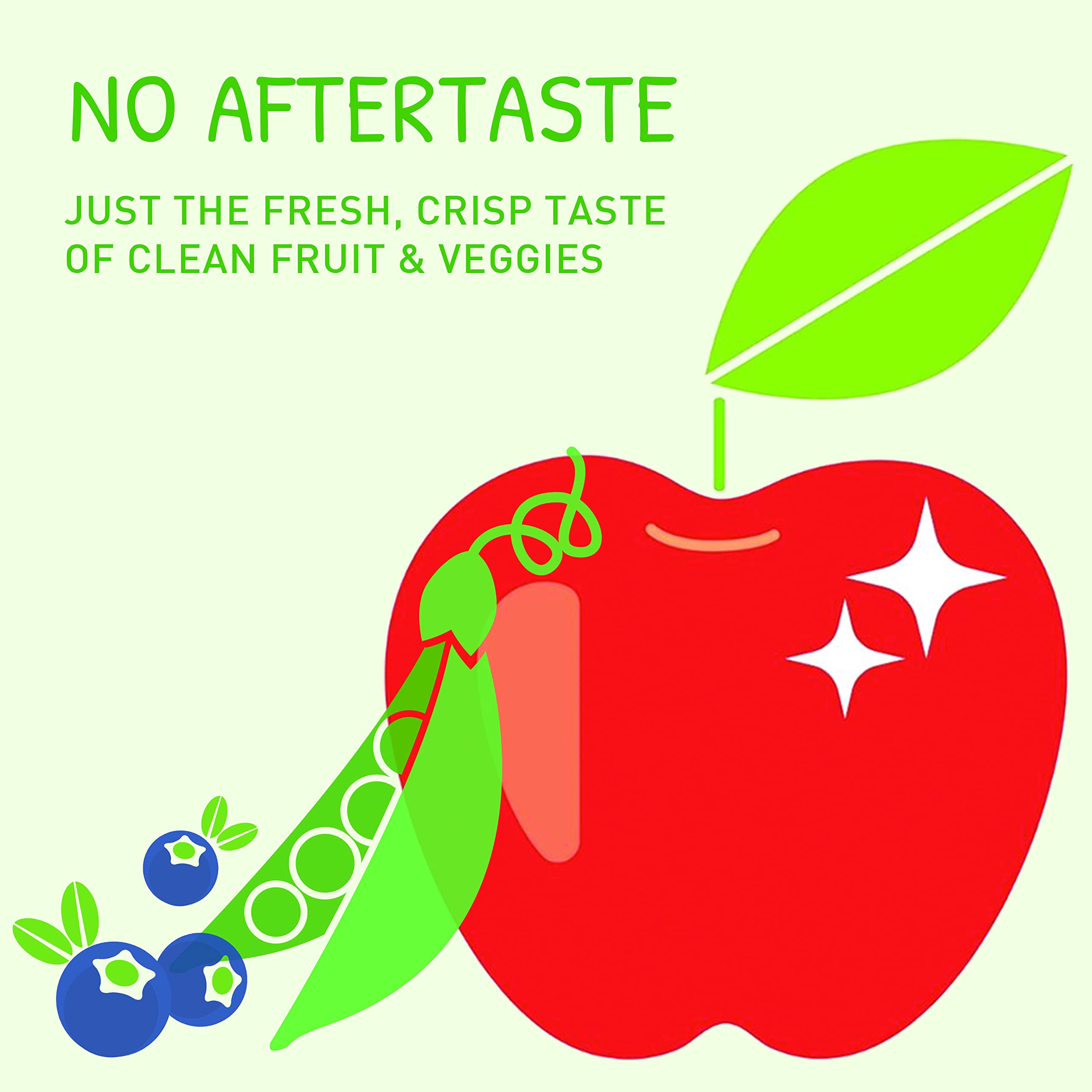 Veggie Wash label shows kosher-certified and vegan ingredients.