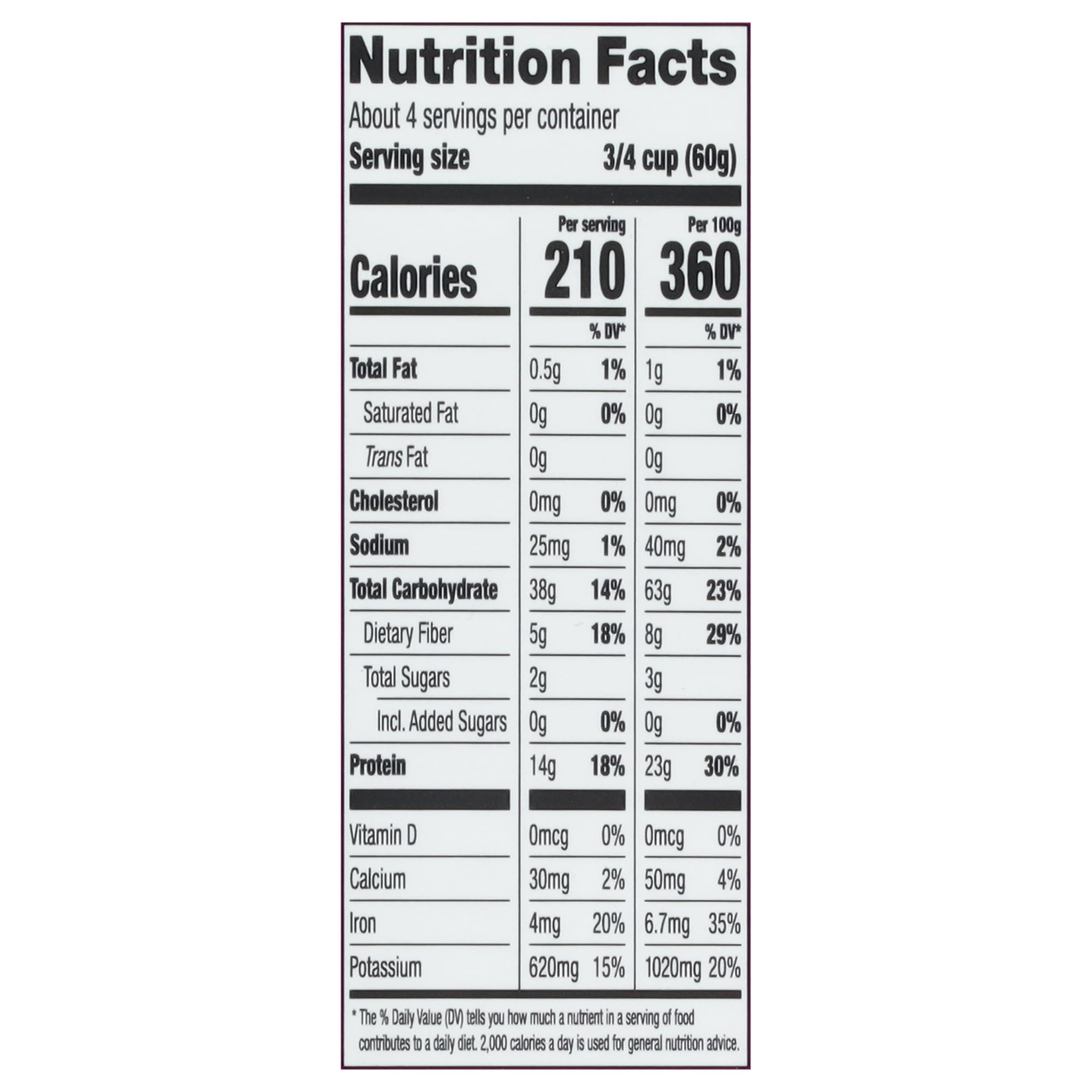 Veggiecraft Farms lentil-protein pasta ingredients closeup highlighting five-ingredient blend.