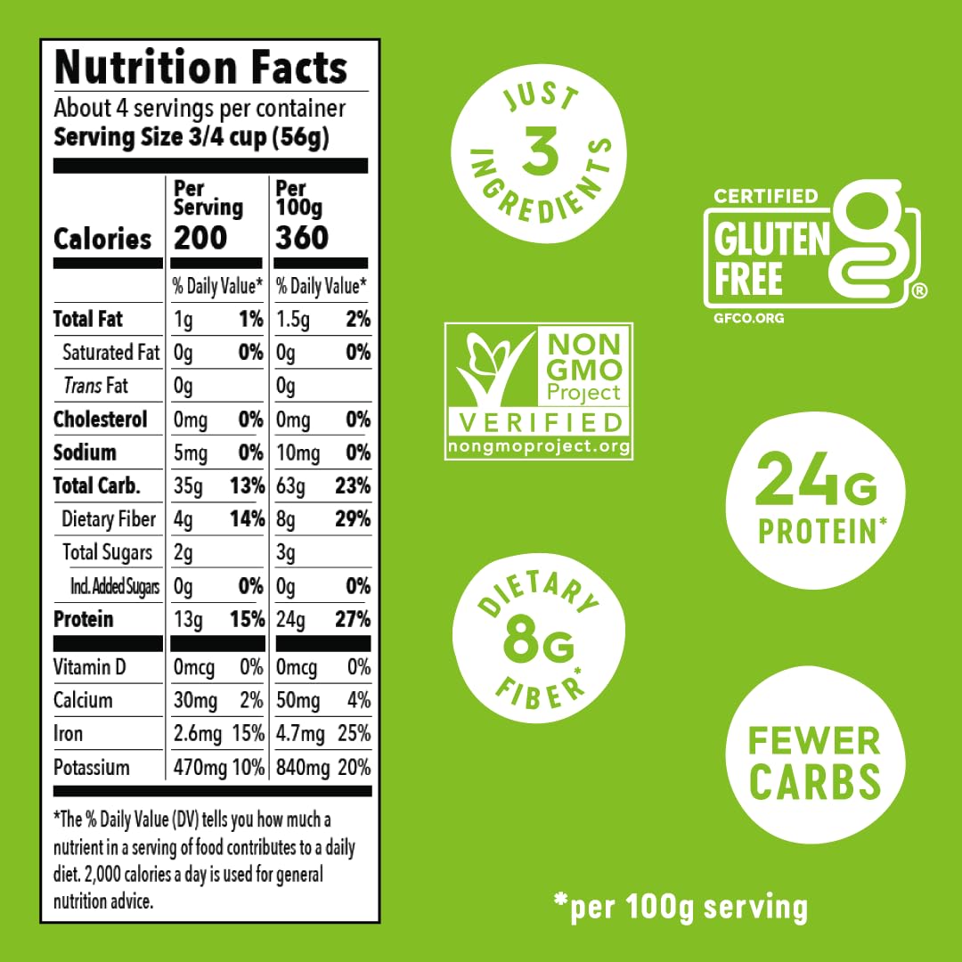 Veggiecraft Farms Rotini gluten-free label indicating wheat-free option.