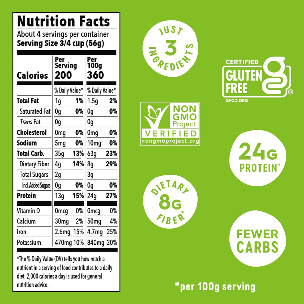 Veggiecraft Farms Rotini gluten-free label indicating wheat-free option.