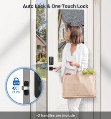 Veise auto-lock one-touch—quick locking from outside for peace of mind.