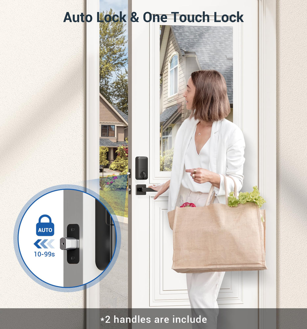 Veise auto-lock action demonstrates automatic security after closing.