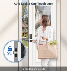 Veise auto-lock action demonstrates automatic security after closing.