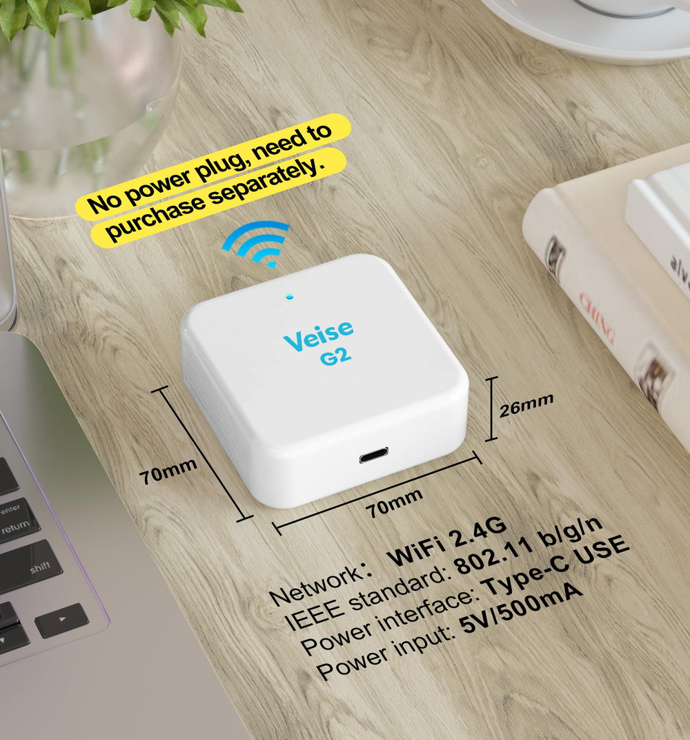 Veise G2 Gateway during Wi-Fi setup for a stable 2.4 GHz connection.
