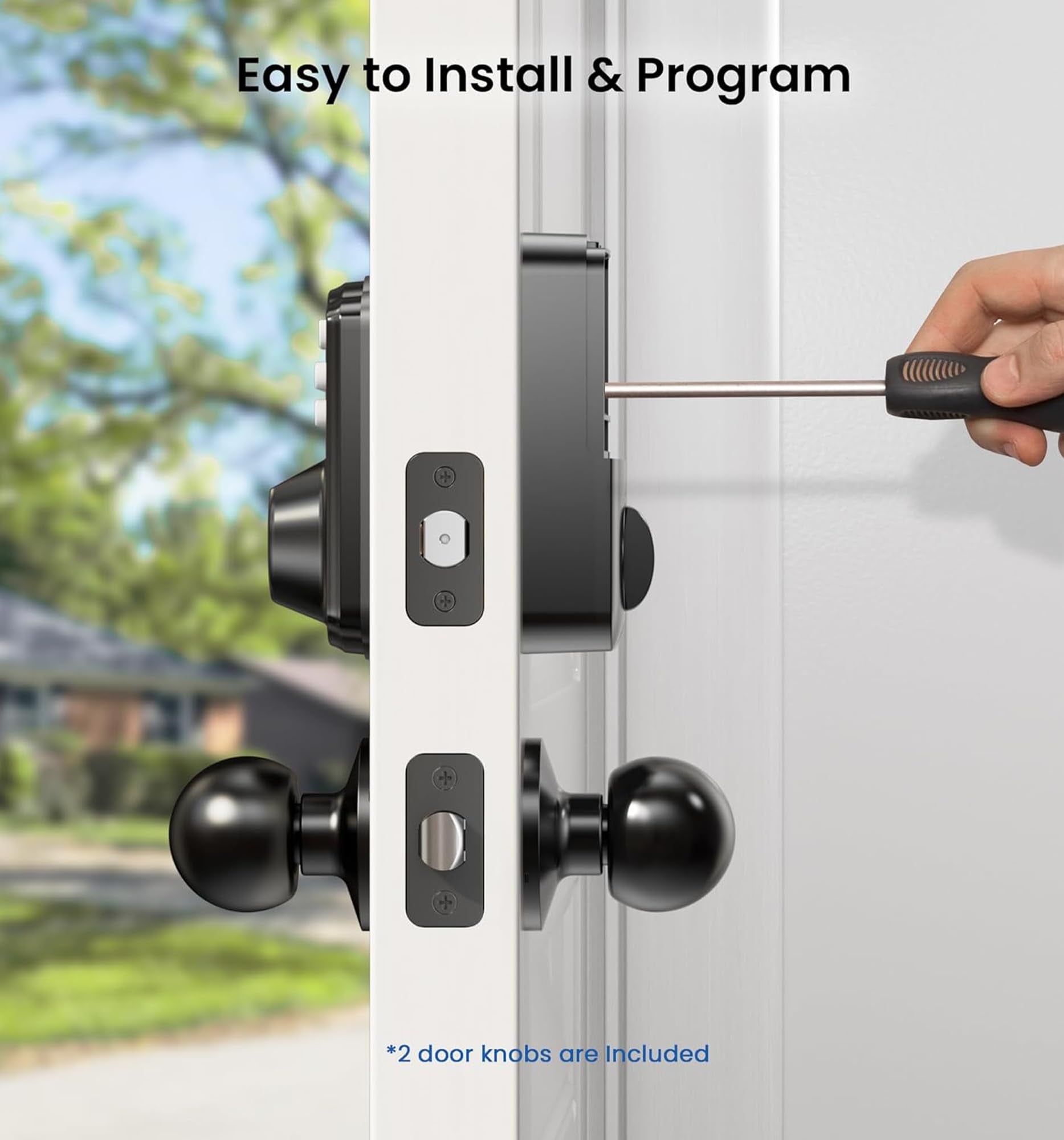 Veise keyless-entry night use backlit keypad enables easy entry after dark