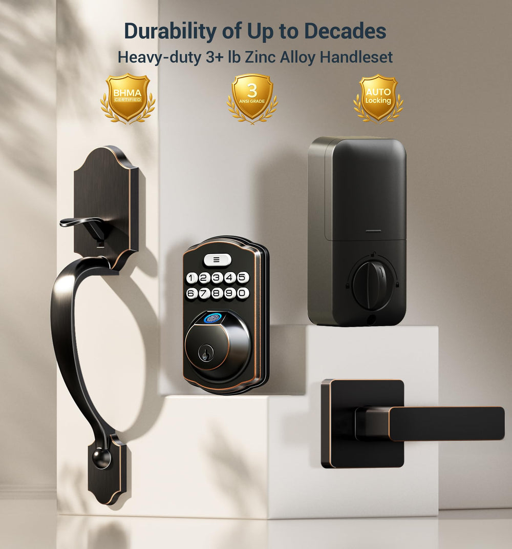 Veise long battery life—low-battery alerts ensure you’re never locked out.