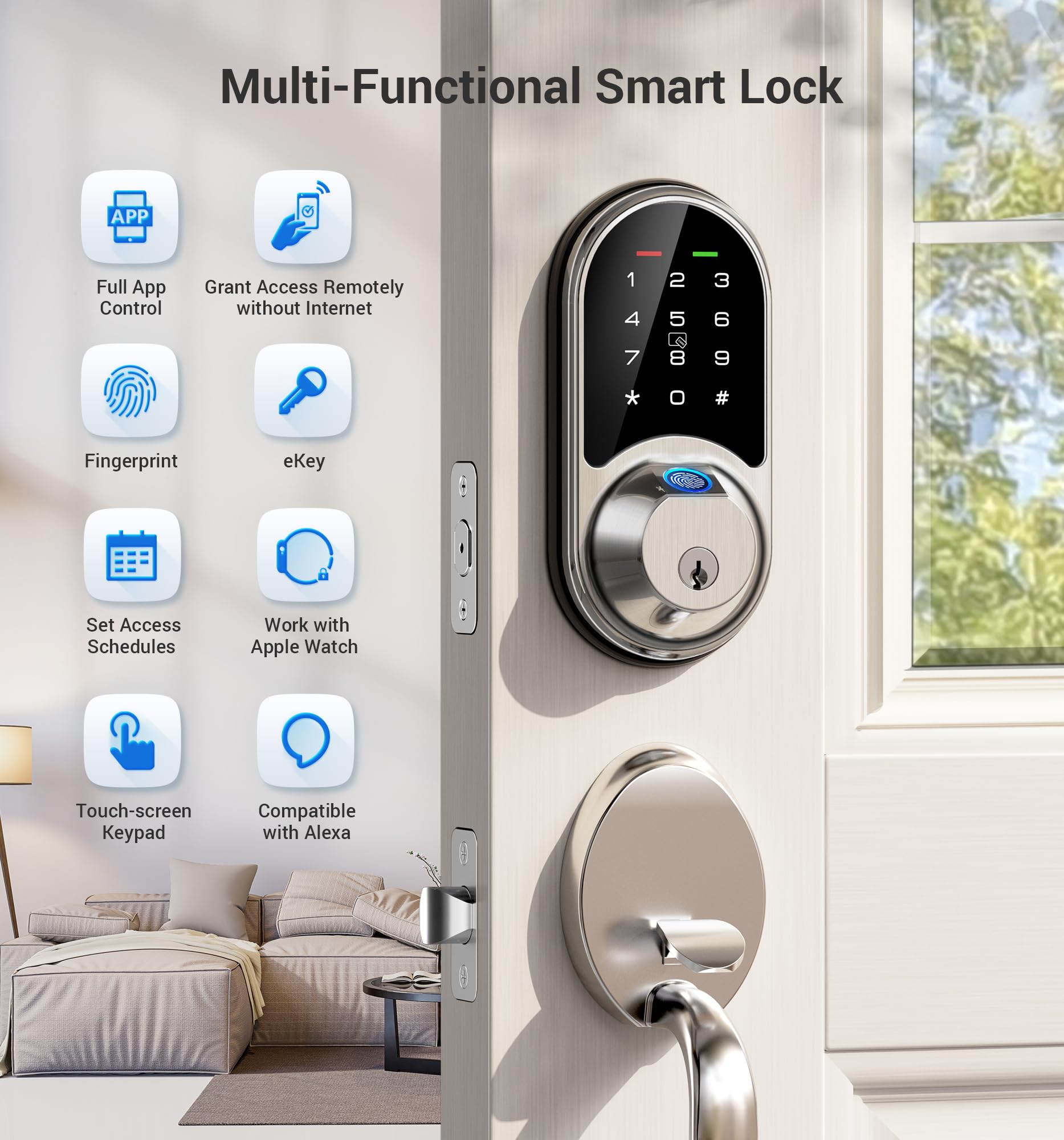 Veise RZ07 auto-lock and privacy mode in action