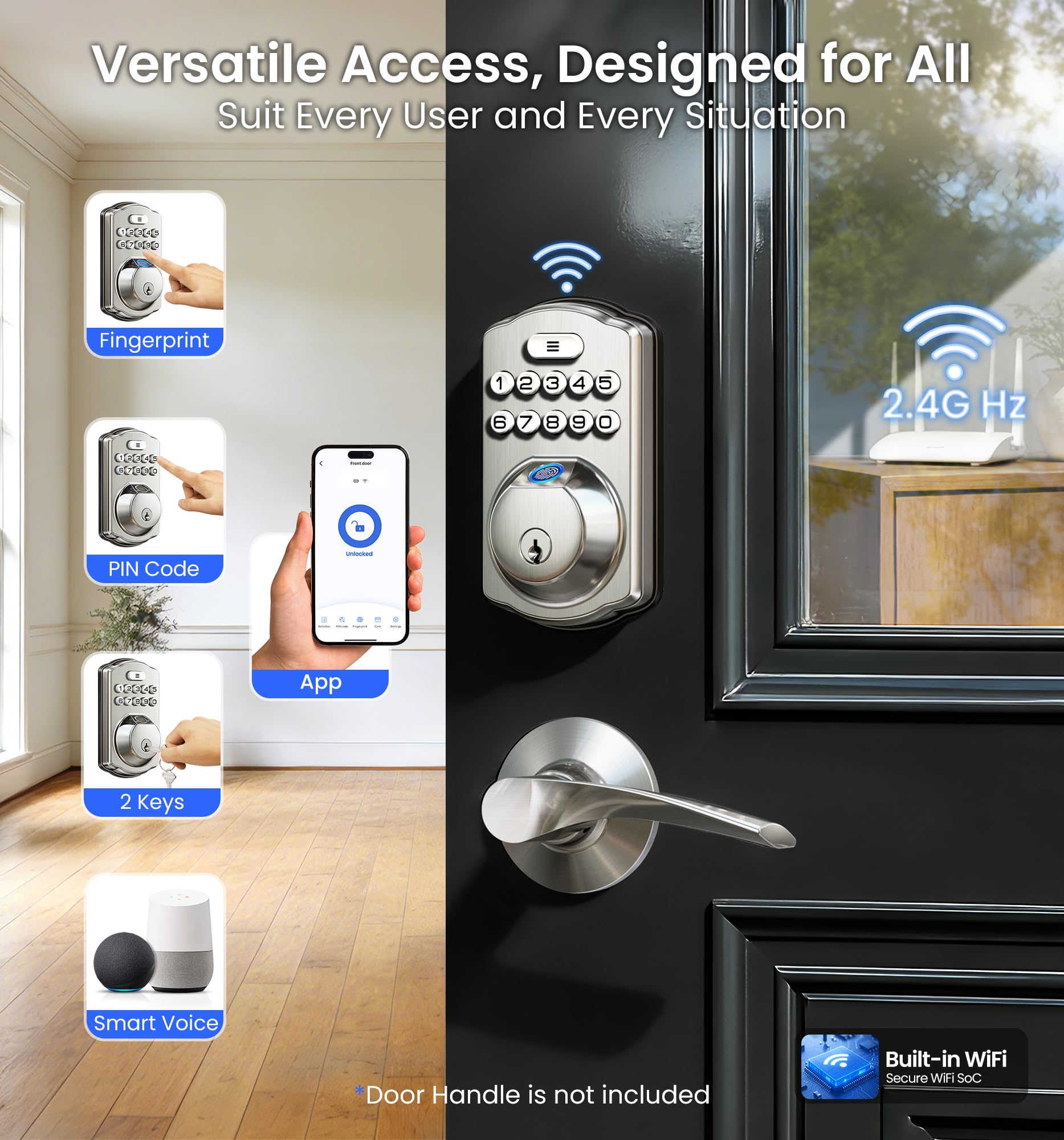 Veise VE012W keypad closeup highlighting sturdy design