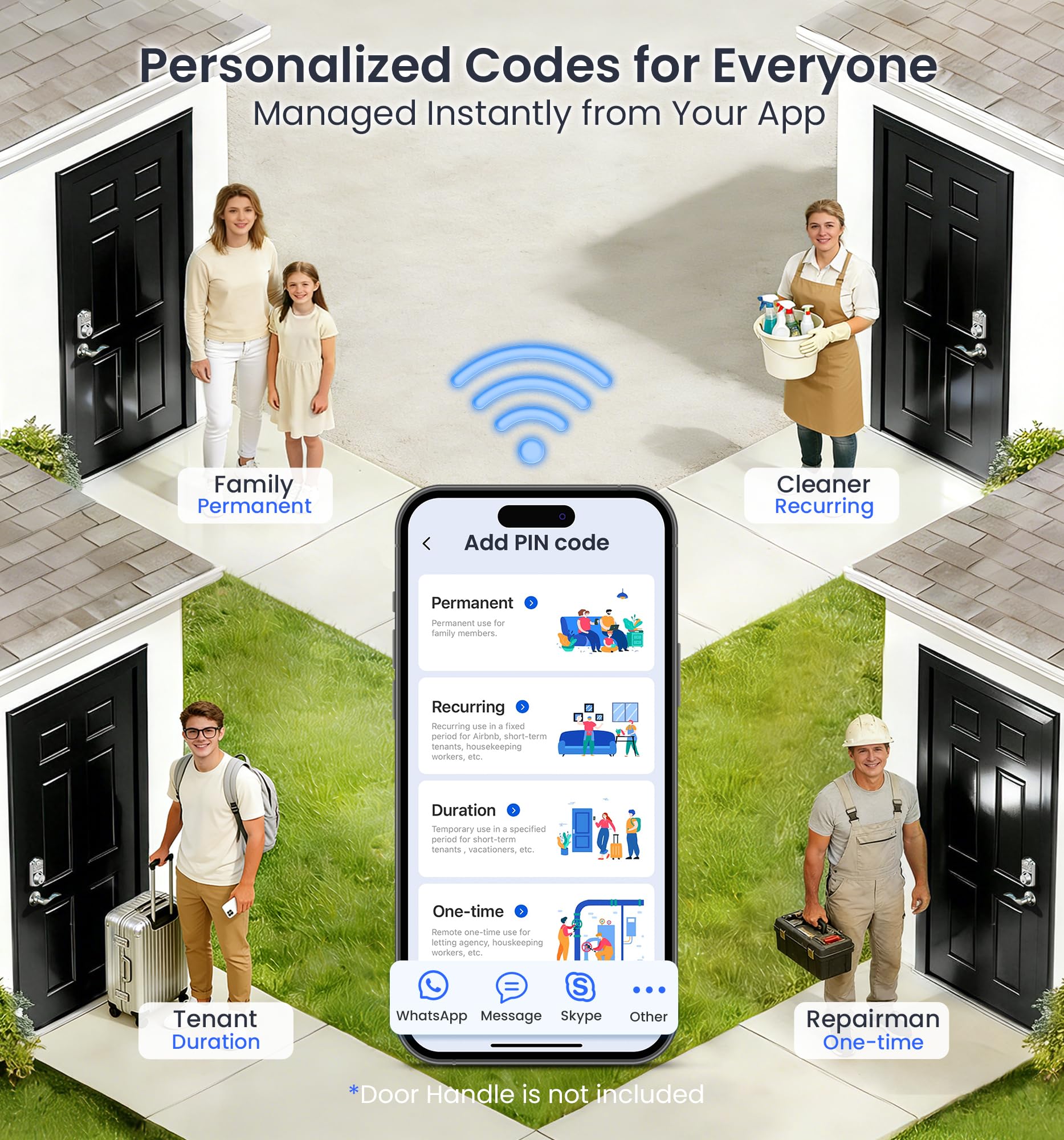 Veise VE012W built-in wifi enables remote control without hub