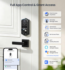 Veise VE017 keypad close-up highlighting tactile entry for convenient codes.
