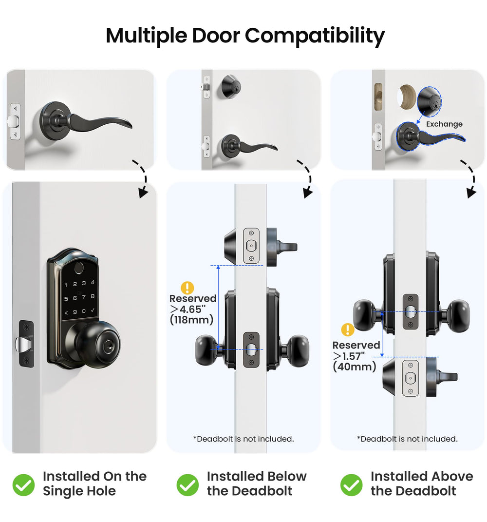 Veise VE018 easy installation helps secure entry in minutes