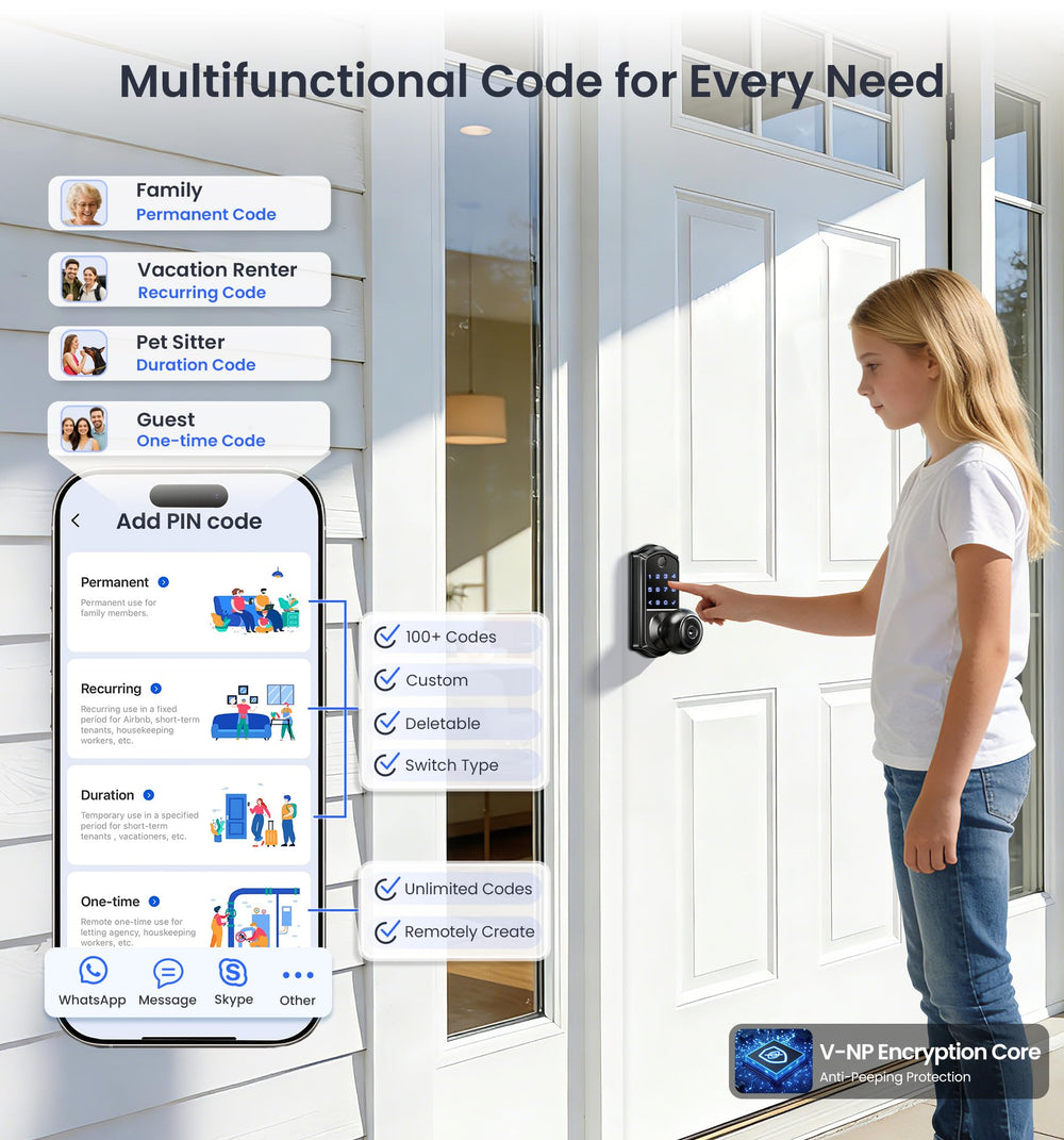 Veise VE018 remote sharing enables trusted guests access without keys