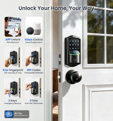 Veise VE027-K fingerprint entry enables fast, keyless entry