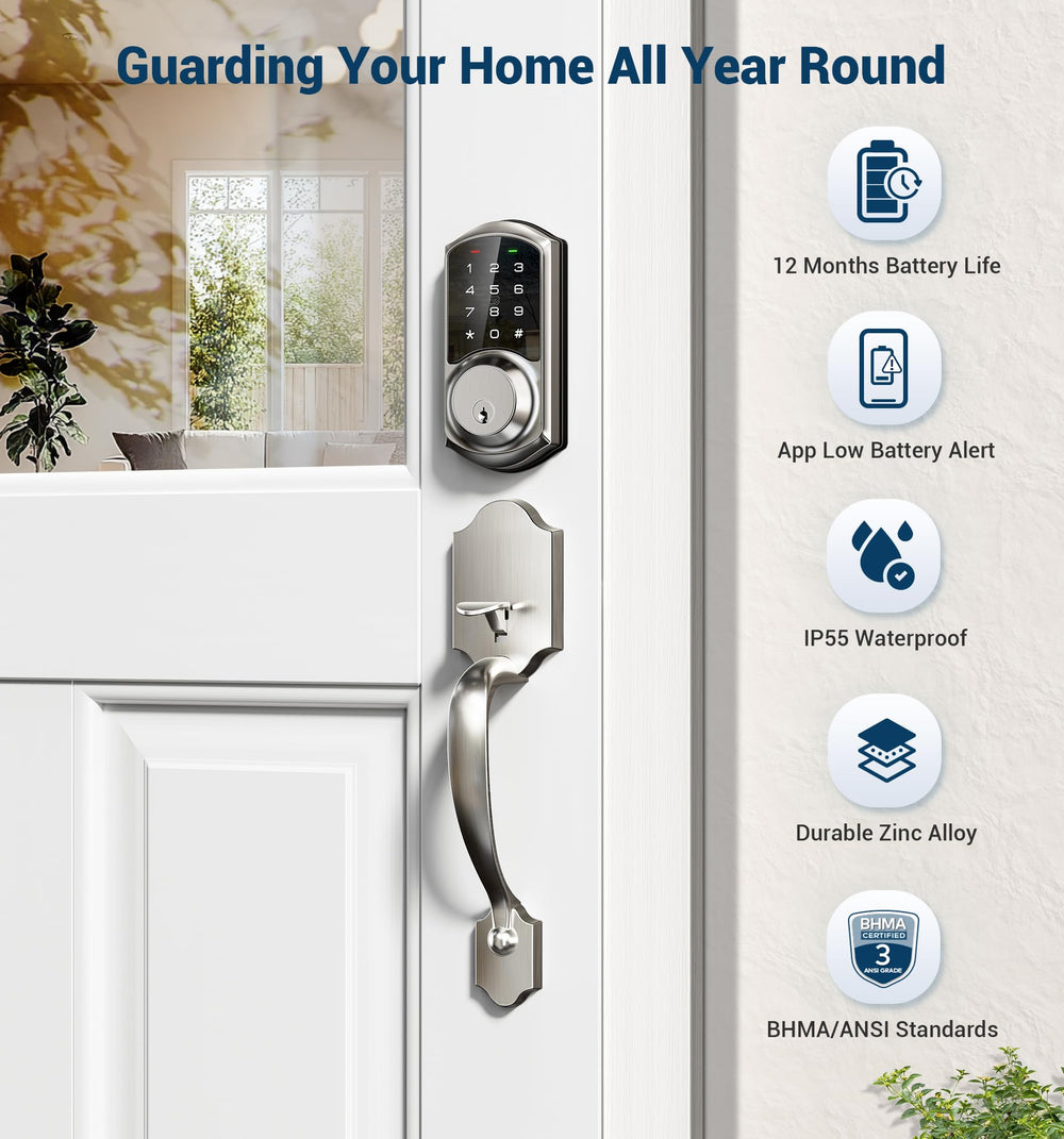 Veise VE06-H easy installation on standard doors with adjustable fit