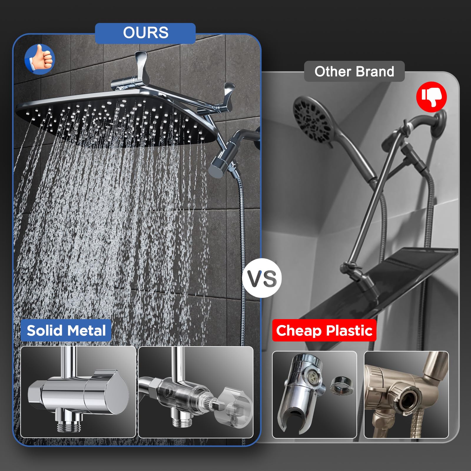 Veken anti-leak design reduces drips and improves reliability.