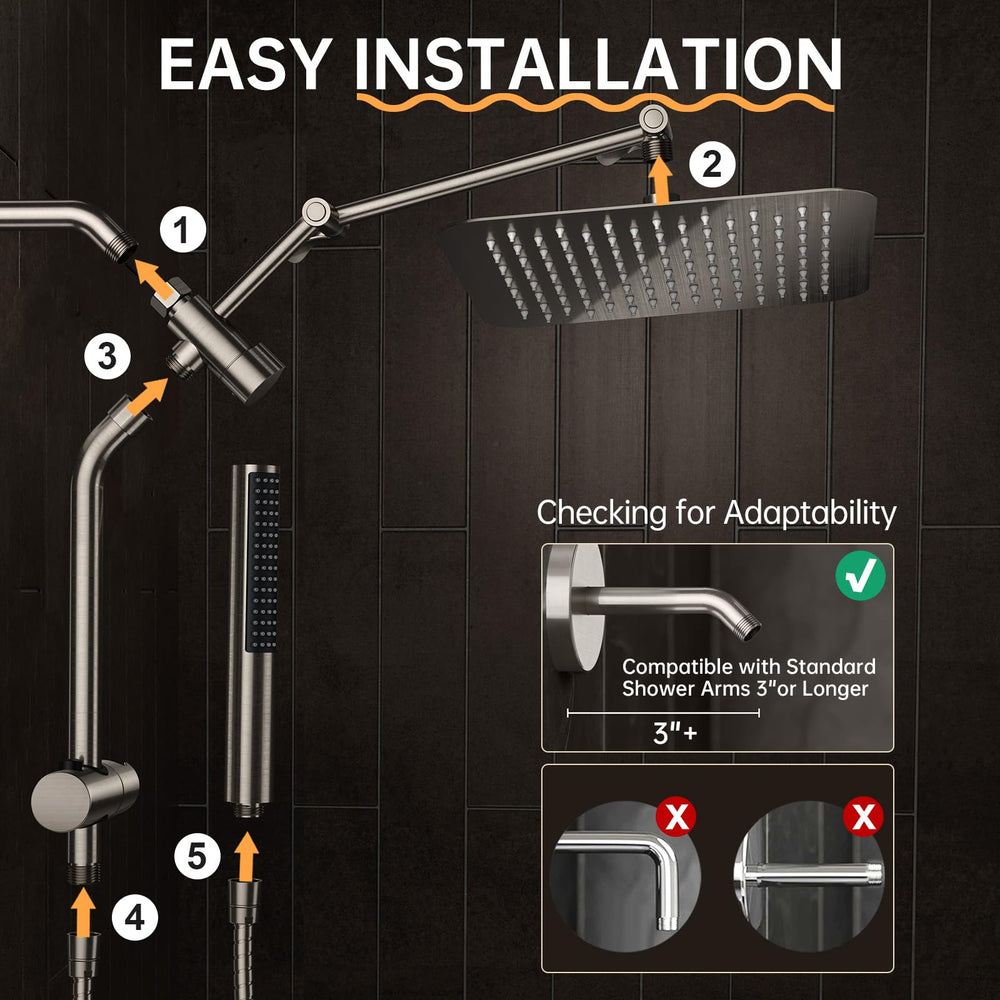 Veken brushed nickel finish adds a modern look to your bathroom