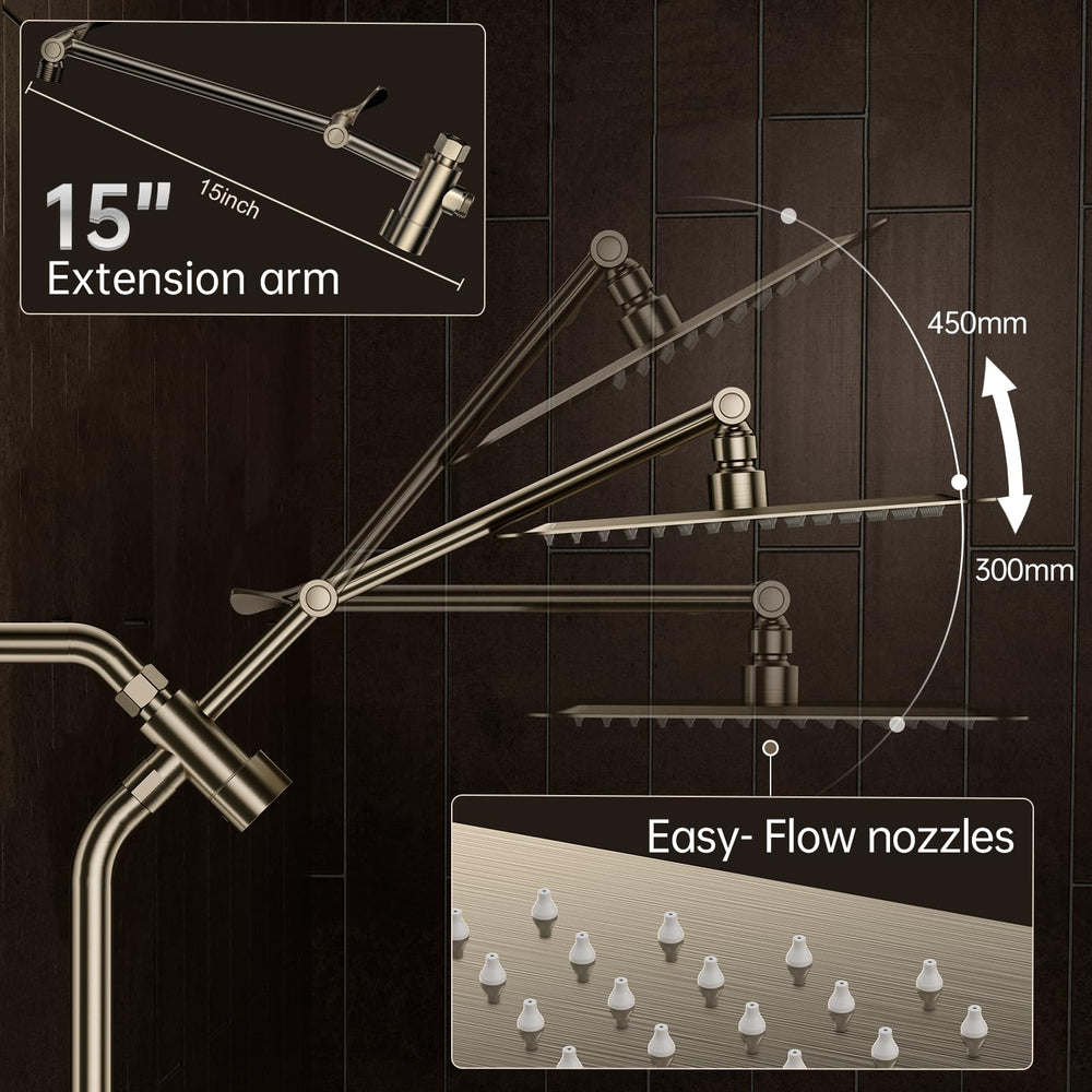 Veken dual rainfall and handheld spray offers spa-like versatility