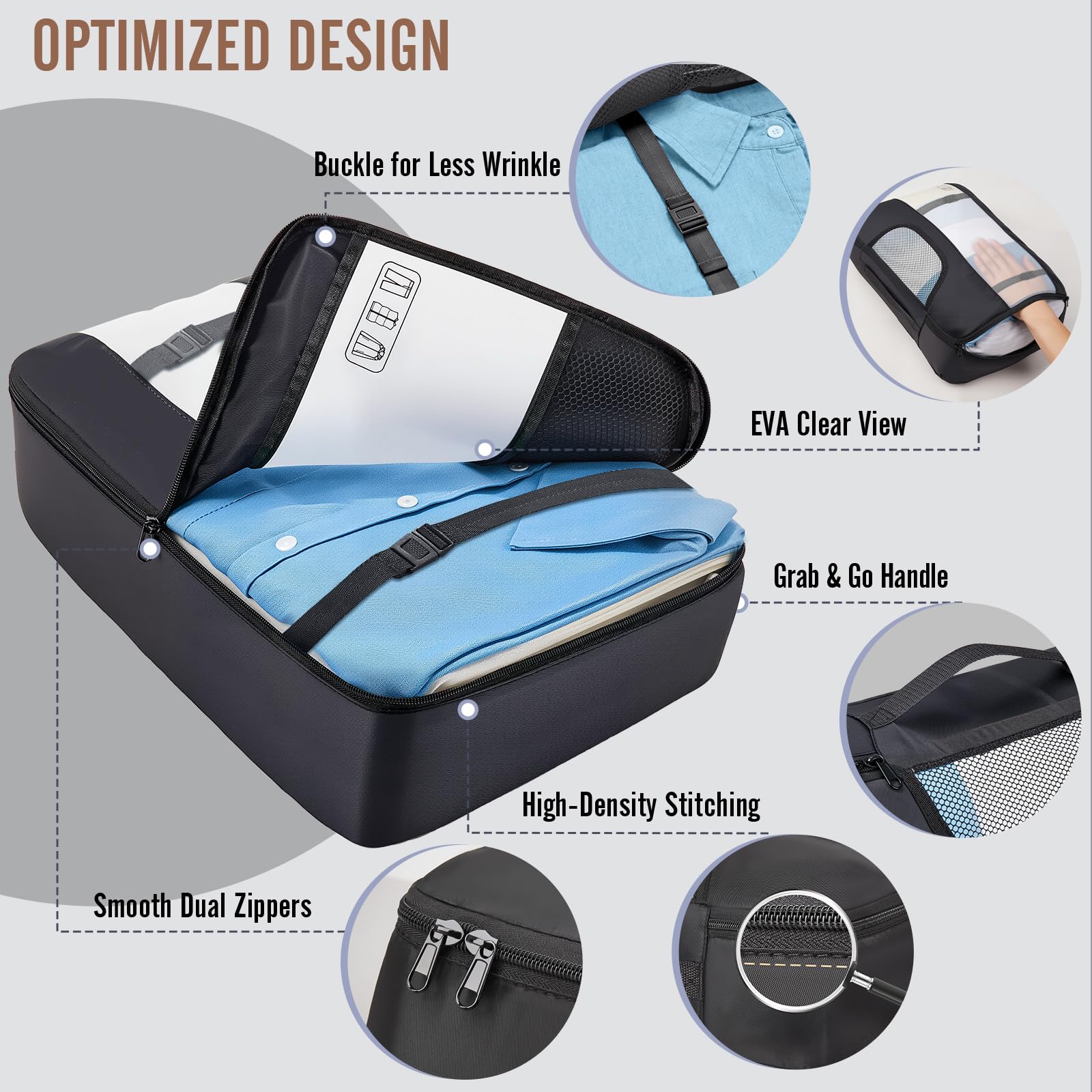 Veken hanging toiletry bag keeps cosmetics organized on holiday.
