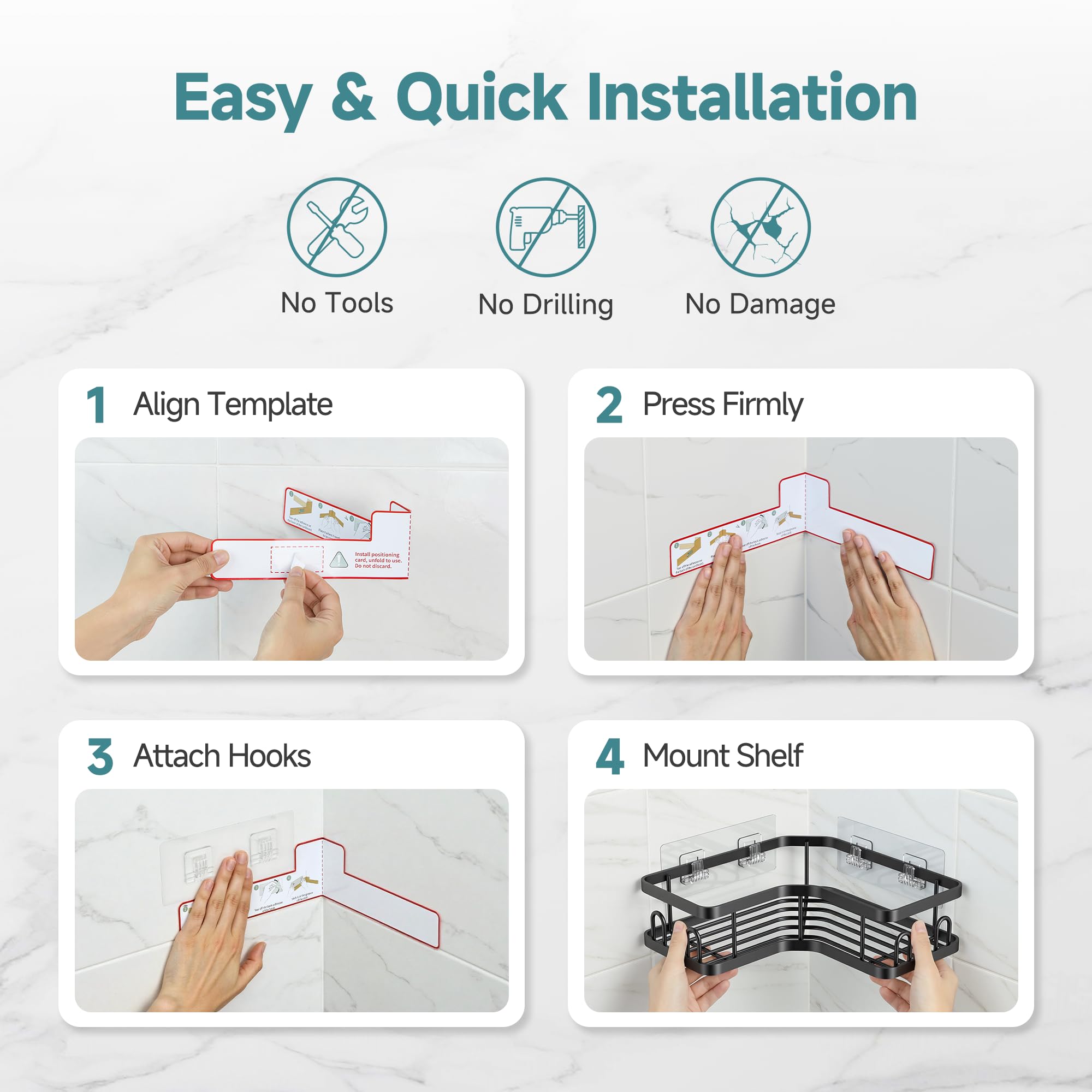 Veken locator clips ensure precise alignment during installation.