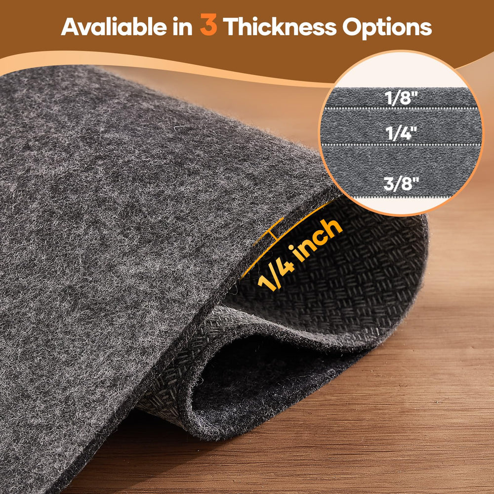 Veken rug pad is easy to cut for a precise rug fit.