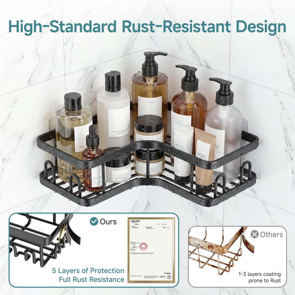 Veken rust-resistant coating protects caddy in humid showers
