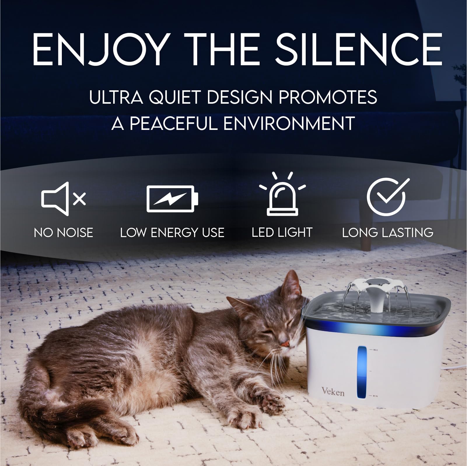 Veken silicone mat provides a stable, mess-free feeding area