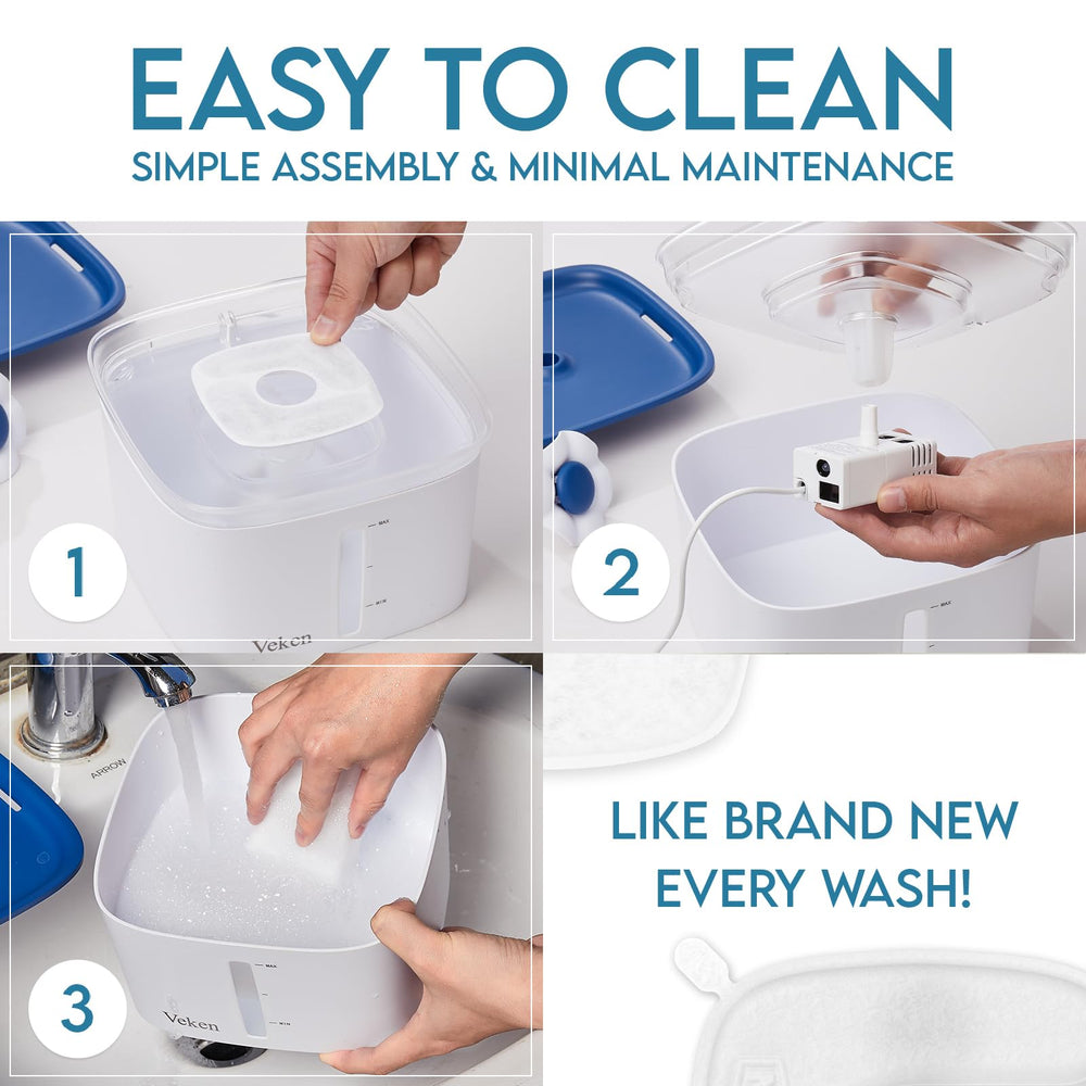 Veken six replacement filters included for easy maintenance