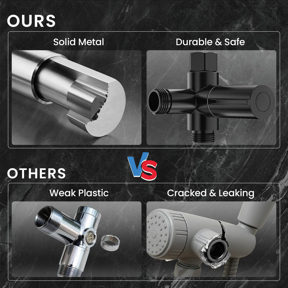 Veken standard shower arm compatibility ensures simple installation.
