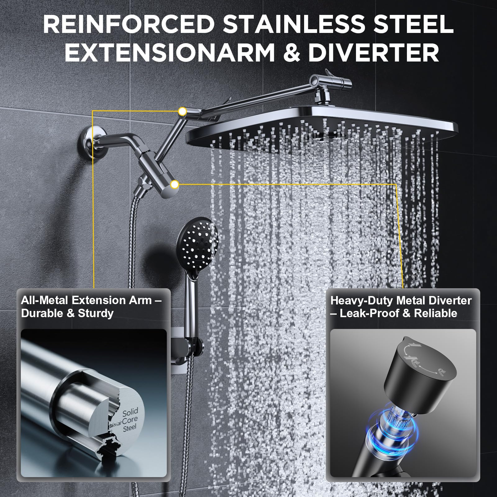 Veken tool-free installation saves time during setup.