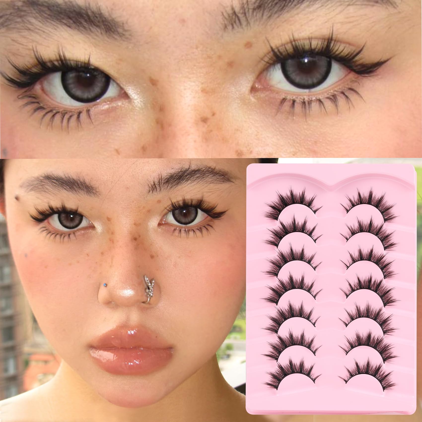 Veleasha Lashes Soft Cotton Band for all-day comfort.