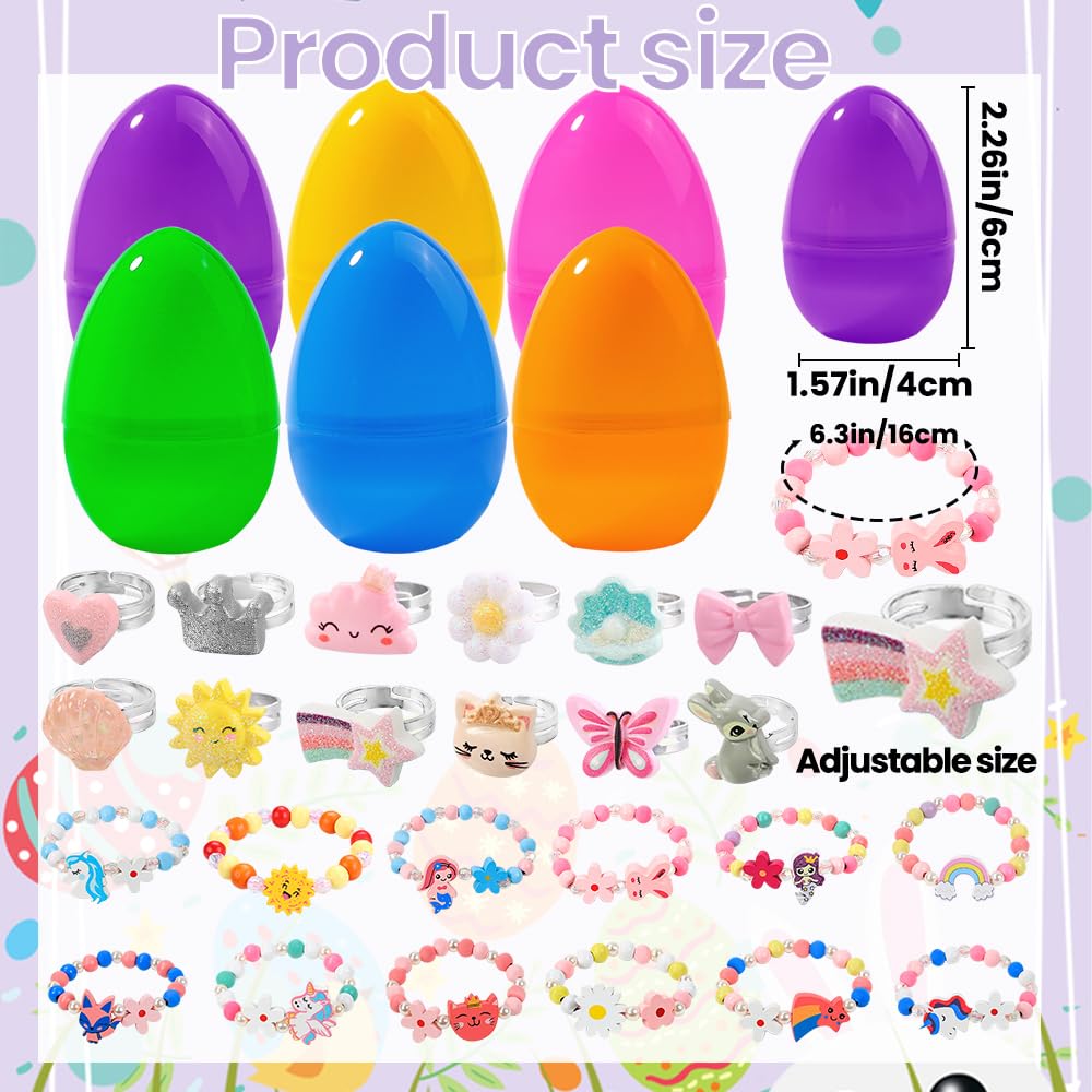 Vellibring Easter egg contents reveal bracelets and rings for kids