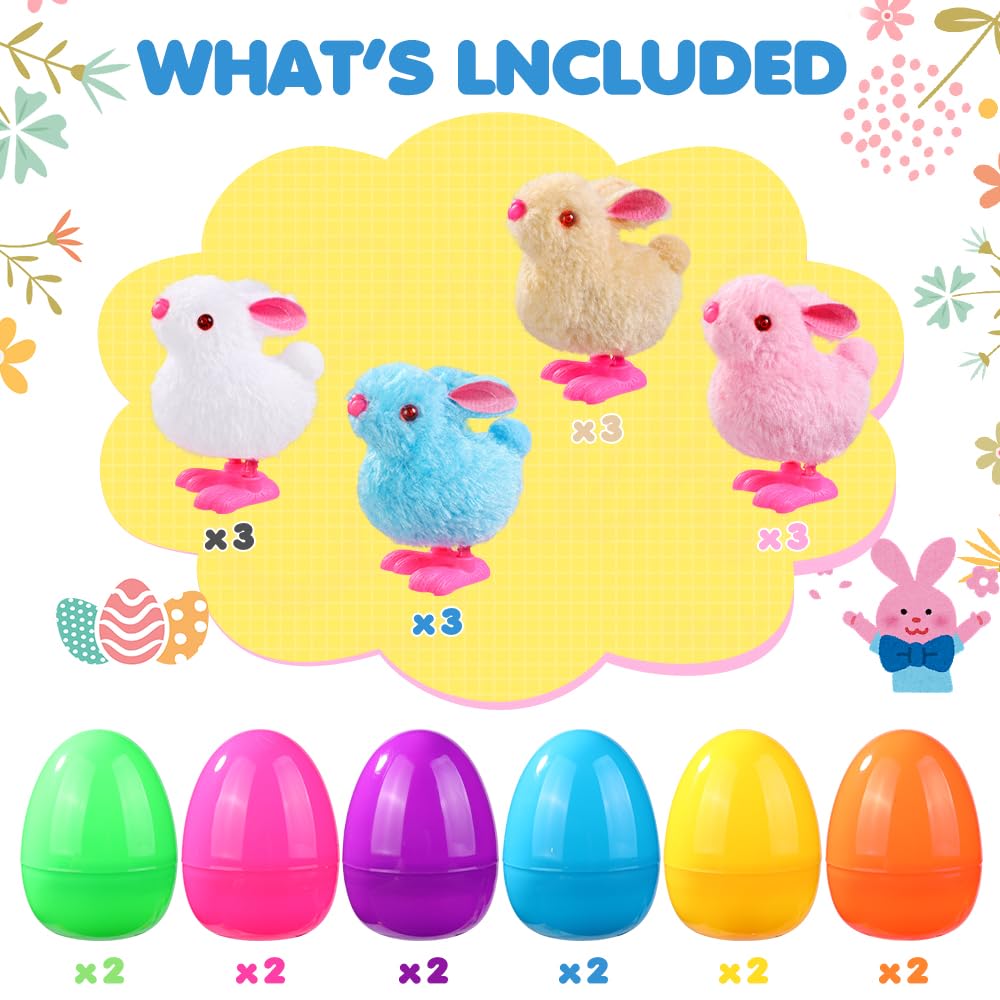 Vellibring wind-up bunnies hop smoothly, encouraging active play