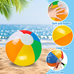 Vellibring inflatable beach balls easy inflation and storage for quick setups