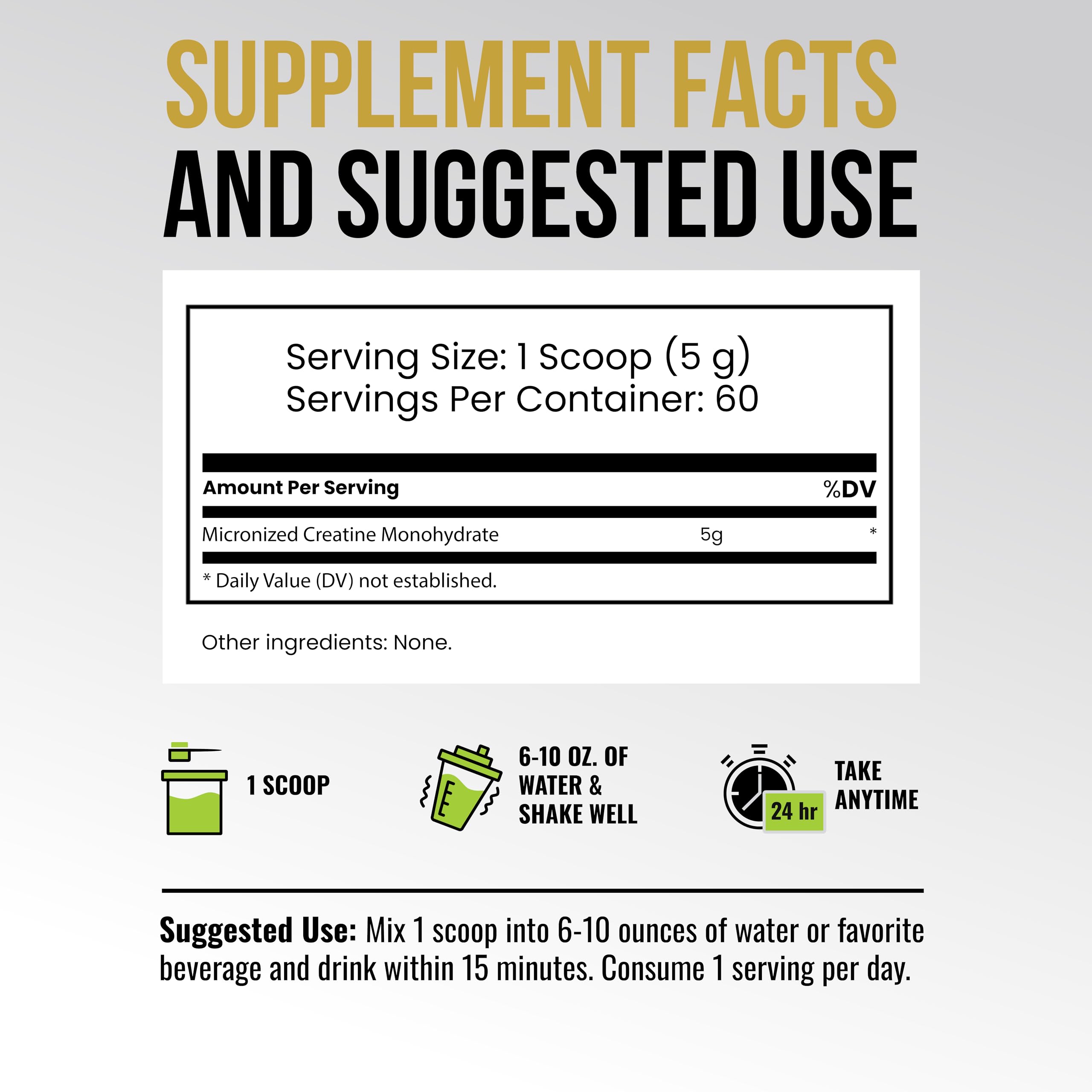 Creatine powder added to coffee or juice for flavorless convenience