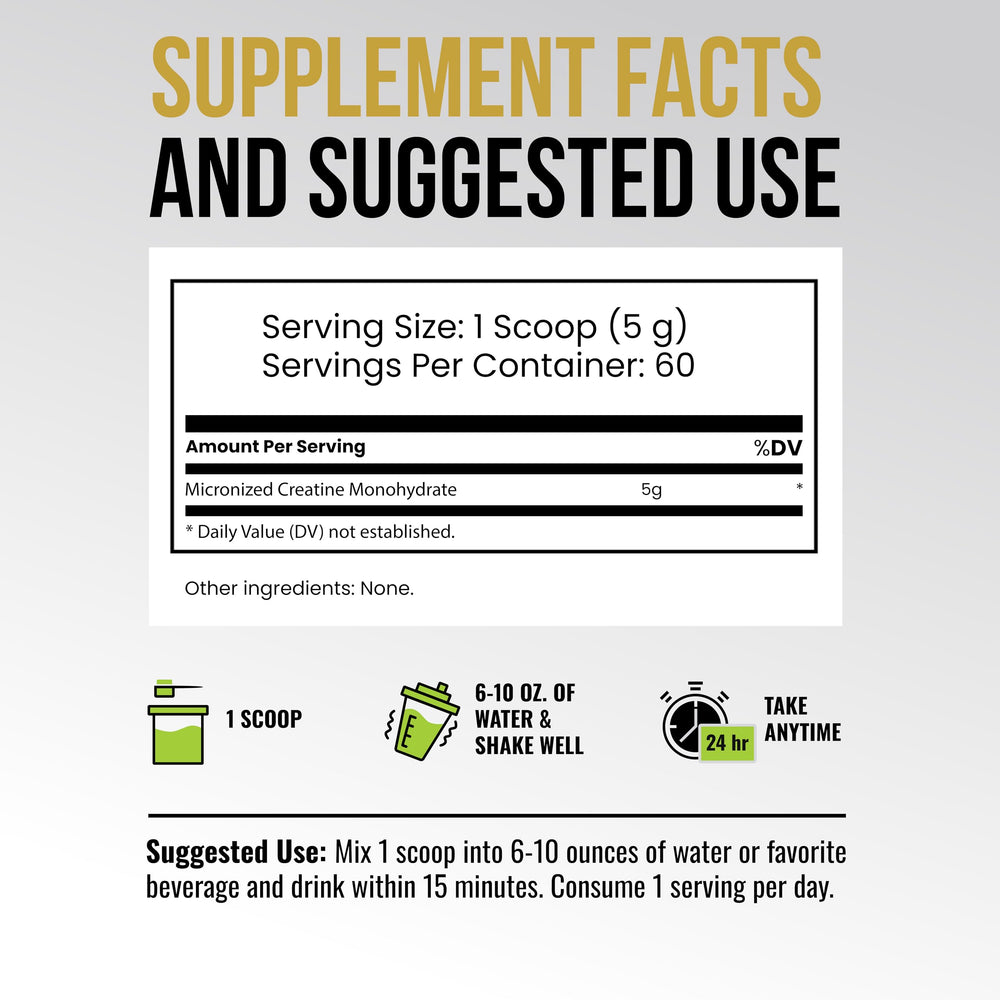 Creatine powder added to coffee or juice for flavorless convenience