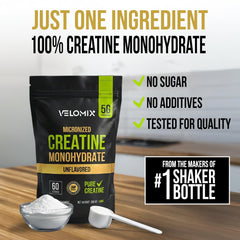 Creatine powder mixing in water with no grit for smooth texture