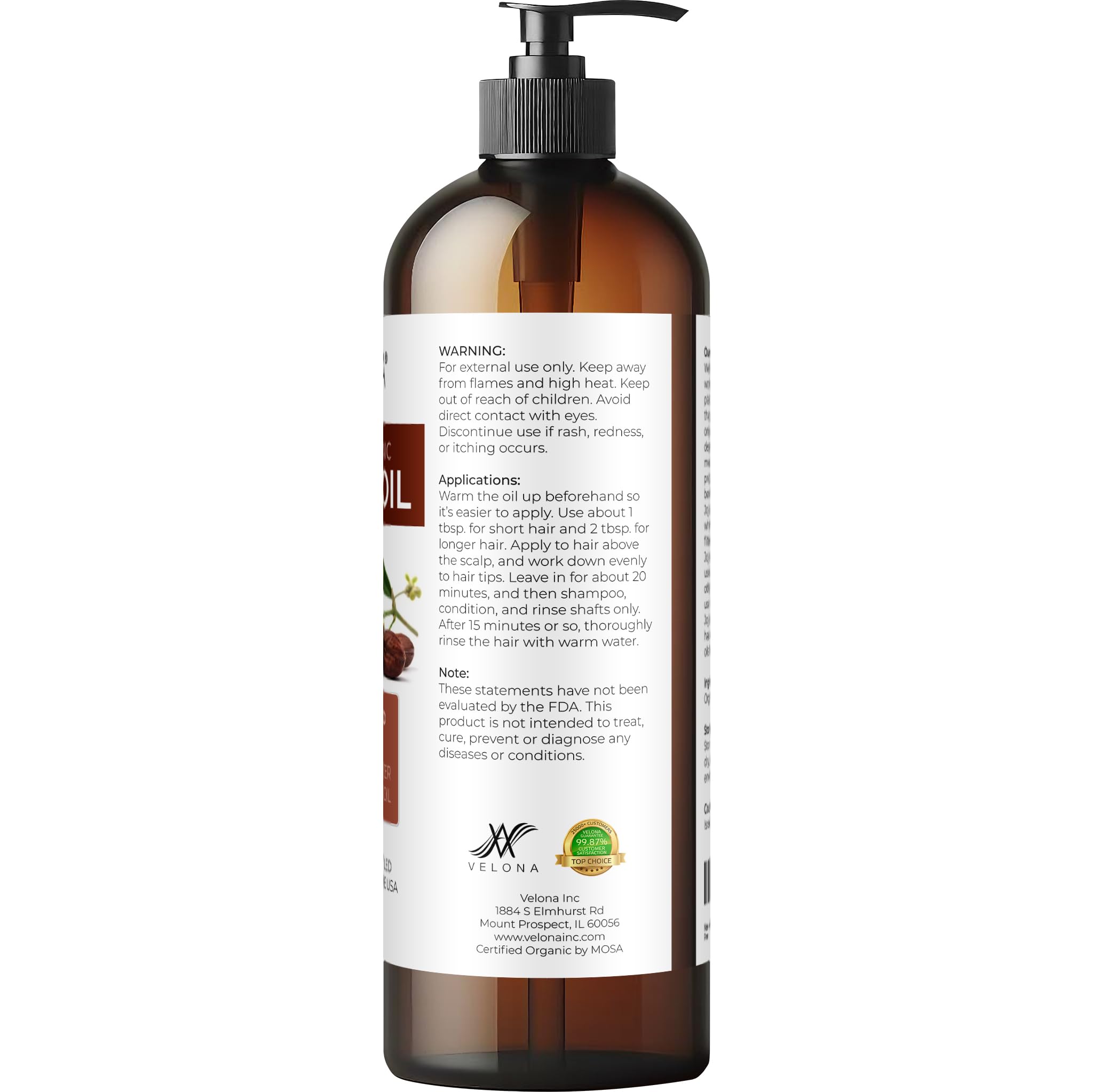 Velona Jojoba Oil on the face for gentle hydration and makeup removal.