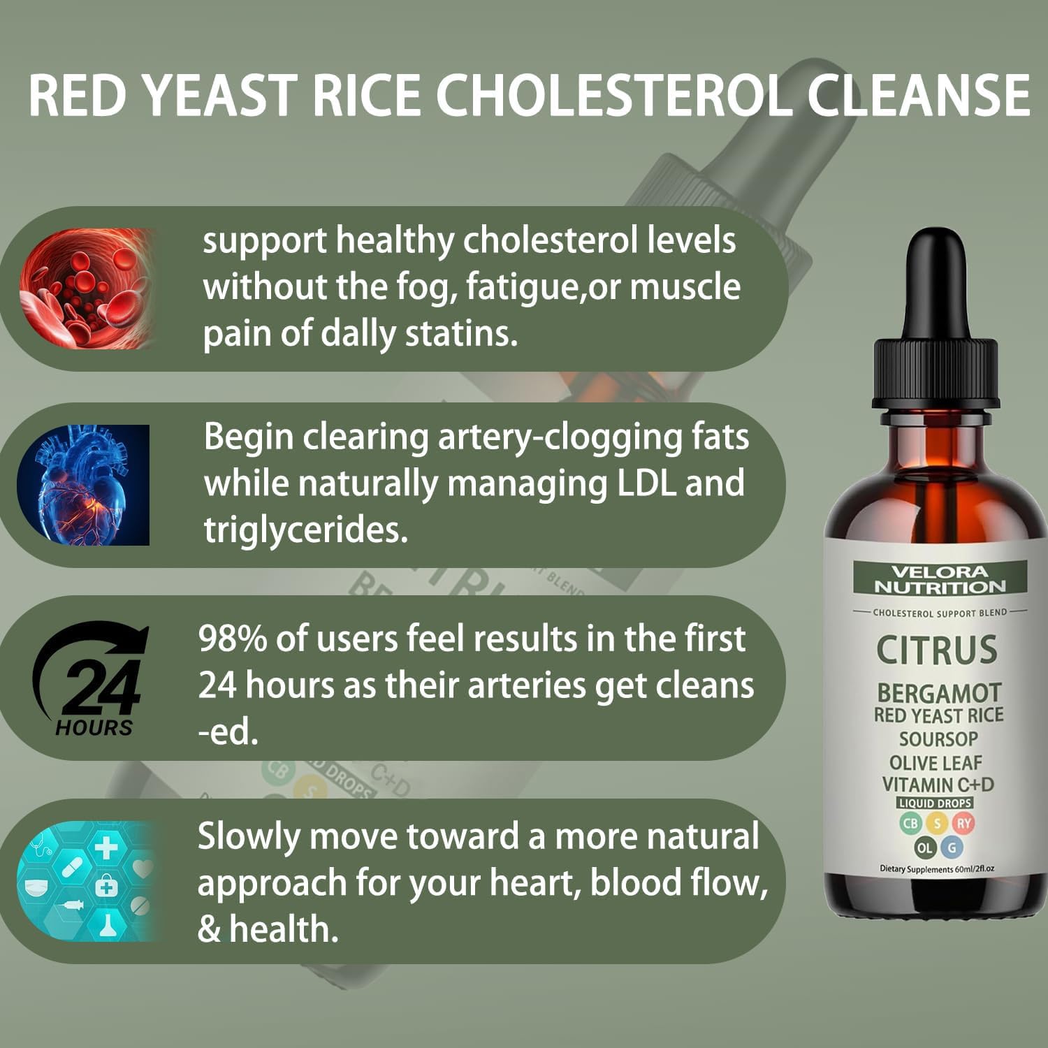 Velora label close-up highlights natural, non-GMO ingredients.