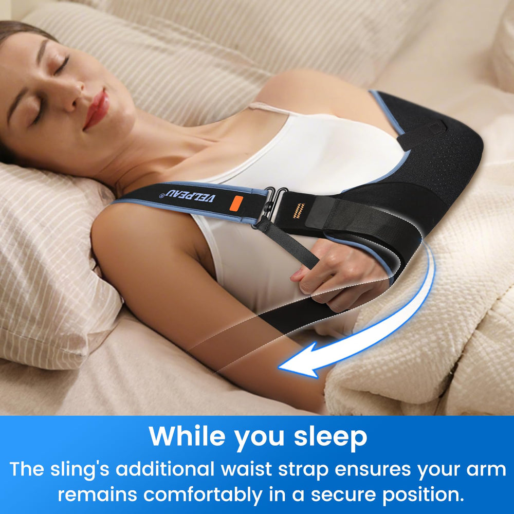 Left arm orientation adjustment for a personalized fit with Velpeau sling